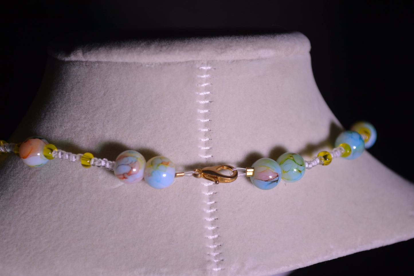 Confetti glass bead necklace