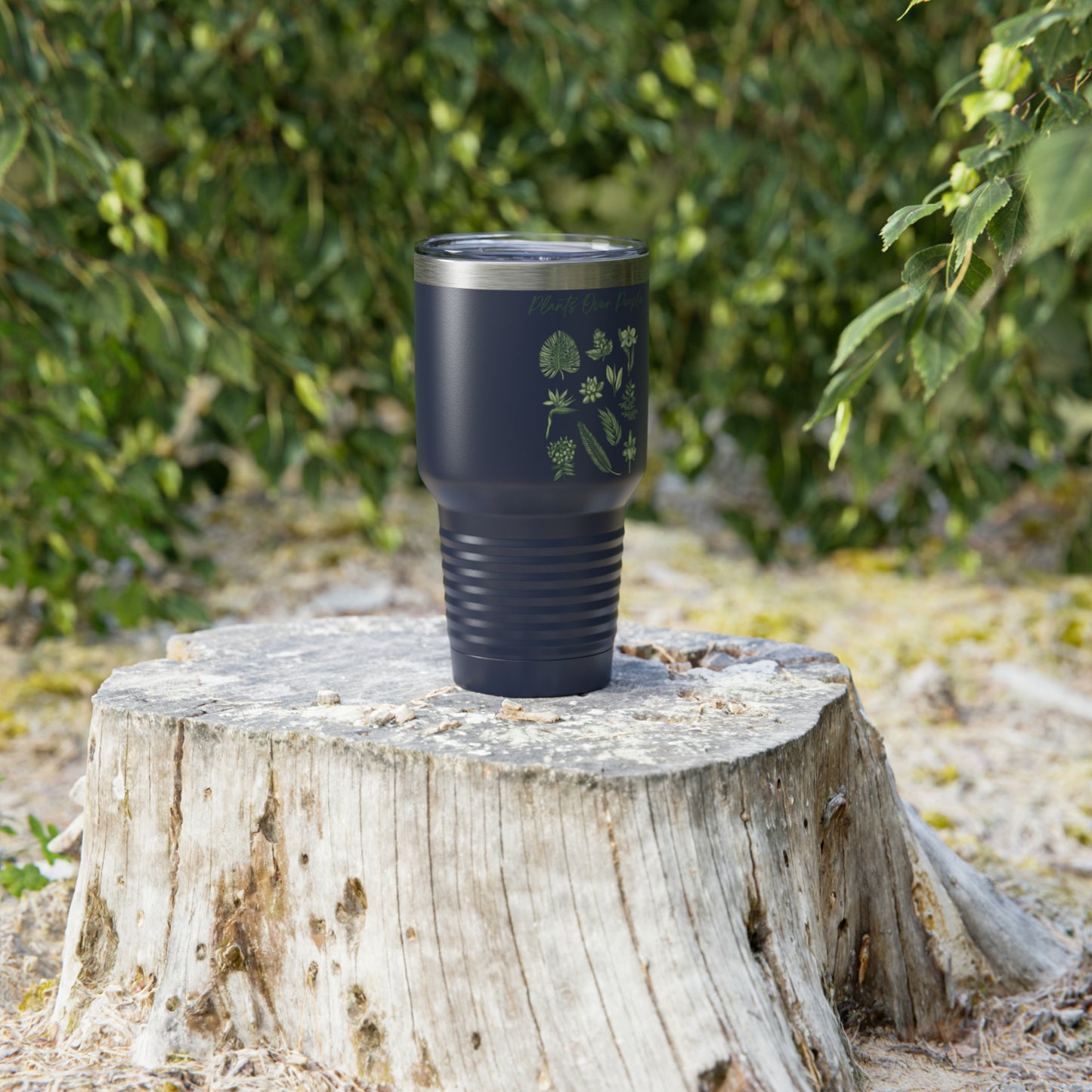 Plants Over People Ringneck Tumbler, 30oz