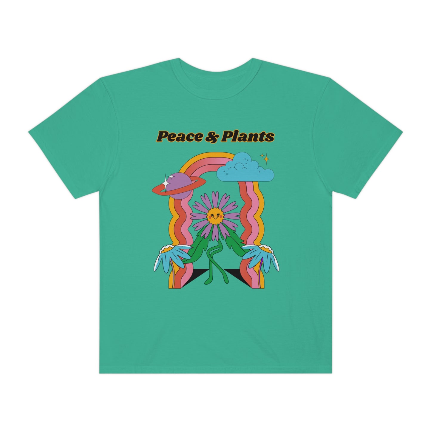 Peace & Plants Garment-Dyed T-shirt