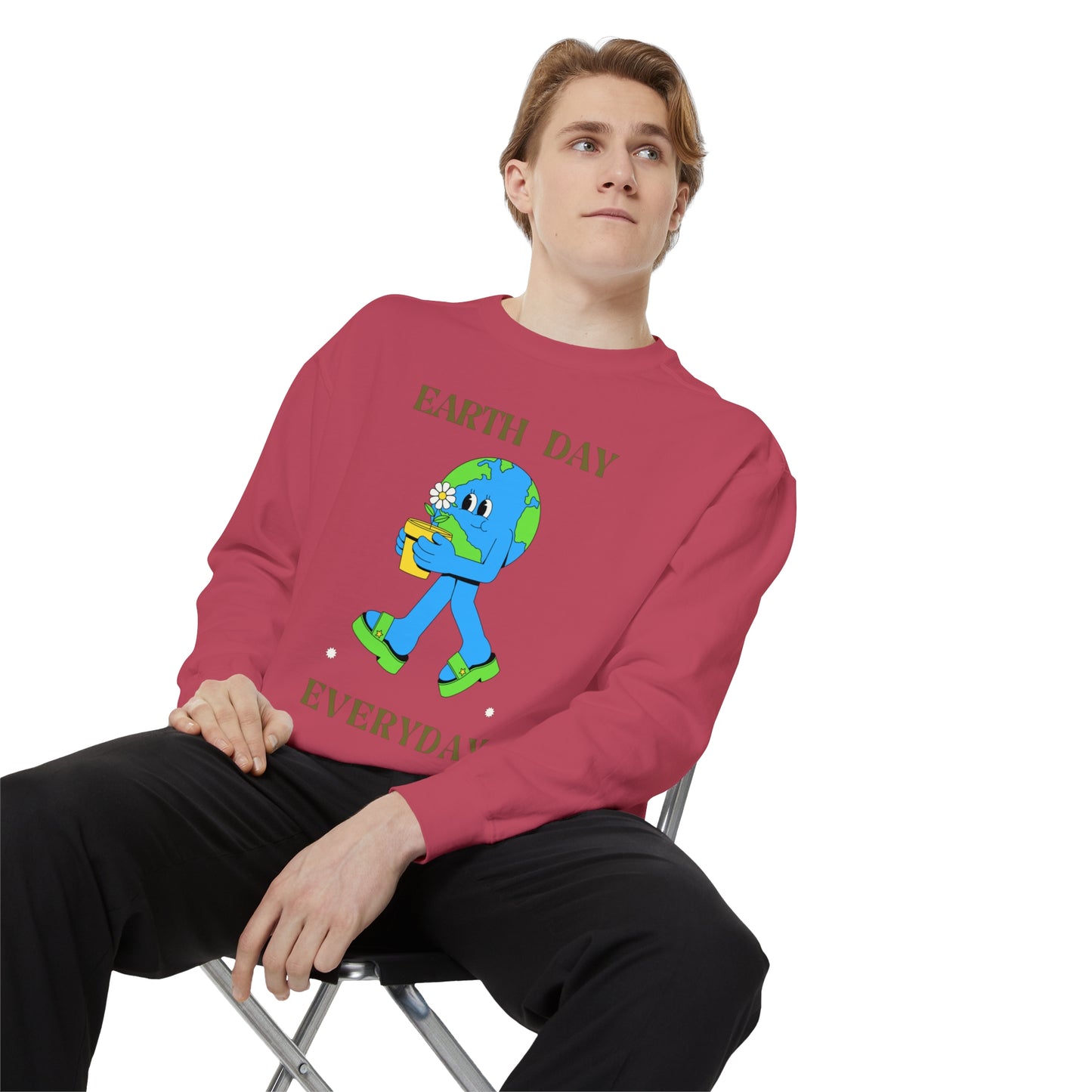 Earth Day Everyday Unisex Garment-Dyed Sweatshirt