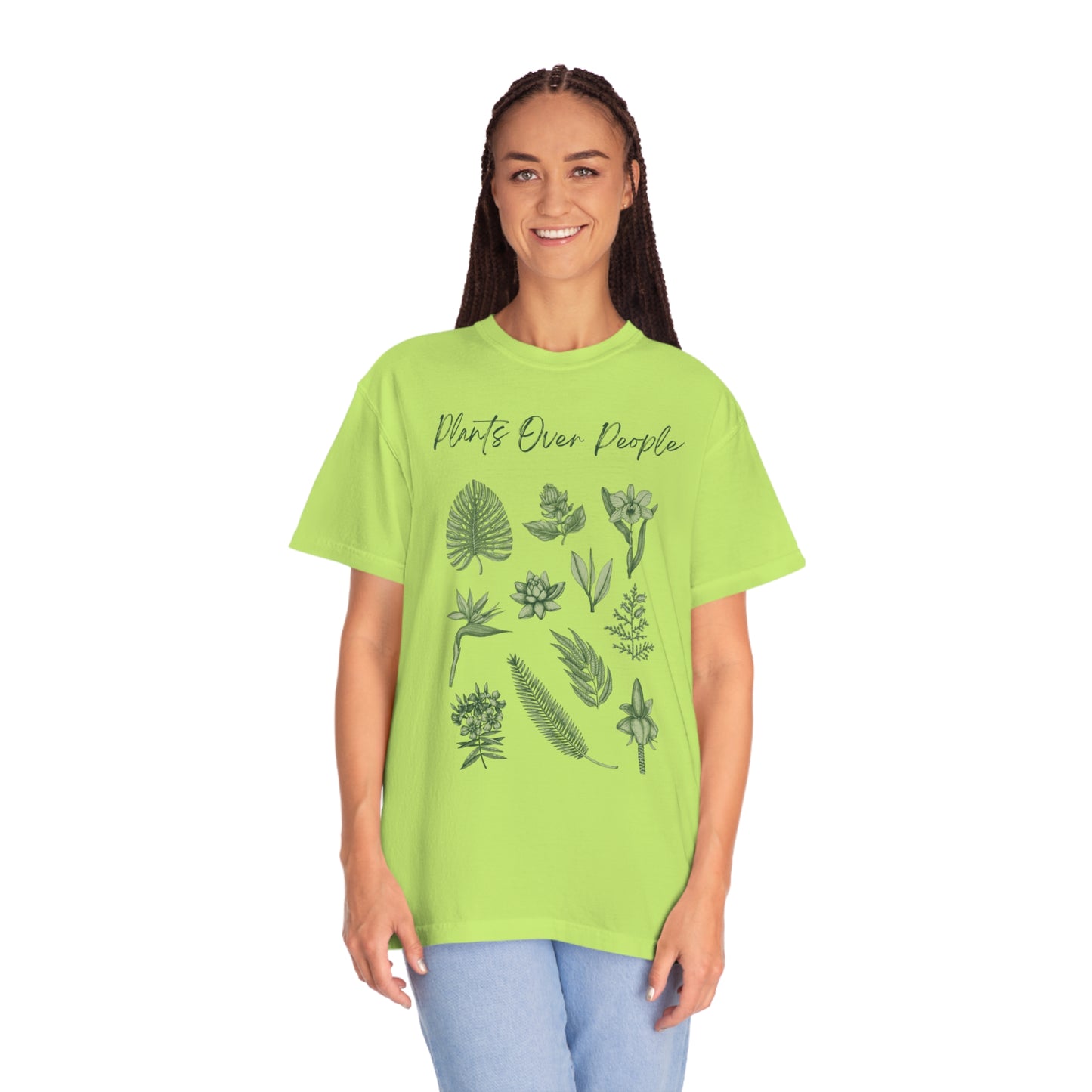 Plants Over People Unisex Garment-Dyed T-shirt