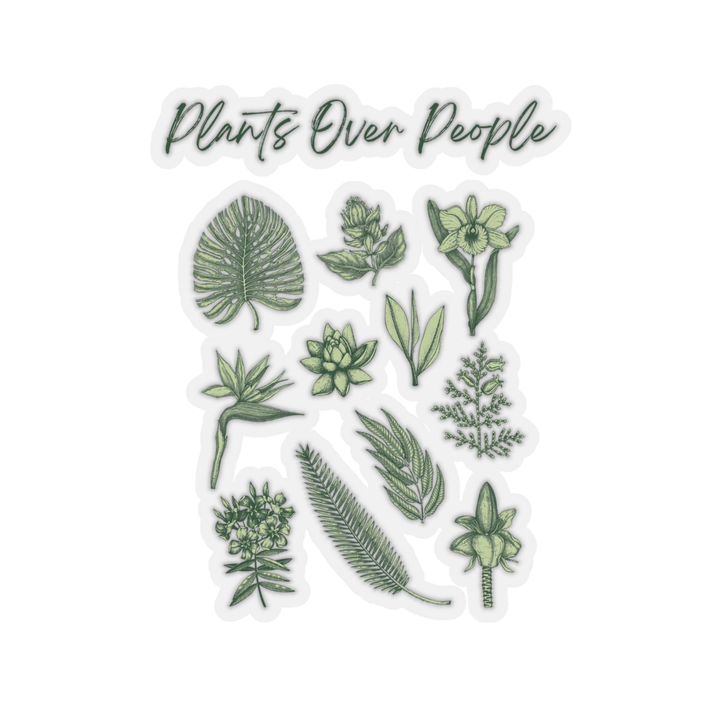 Plants Over People Stickers
