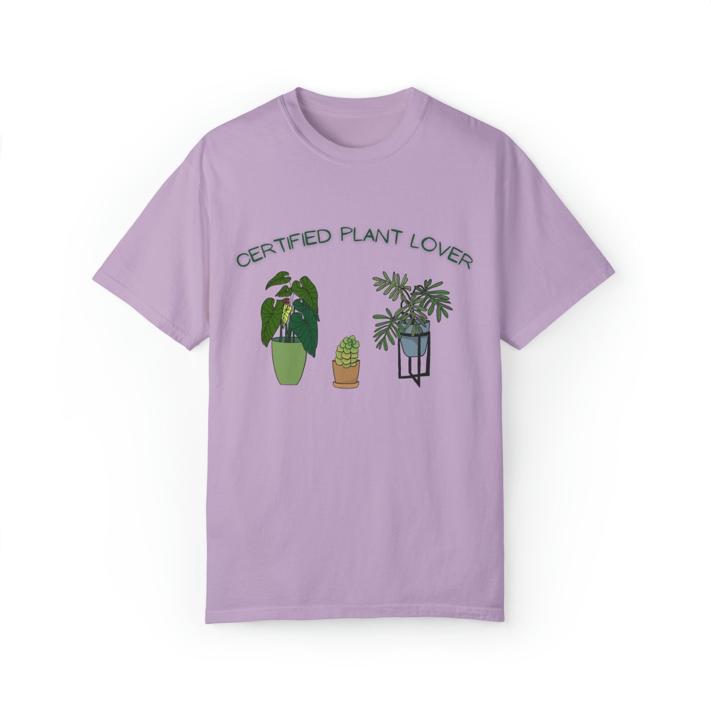 Certified Plant Lover Unisex Garment-Dyed T-shirt