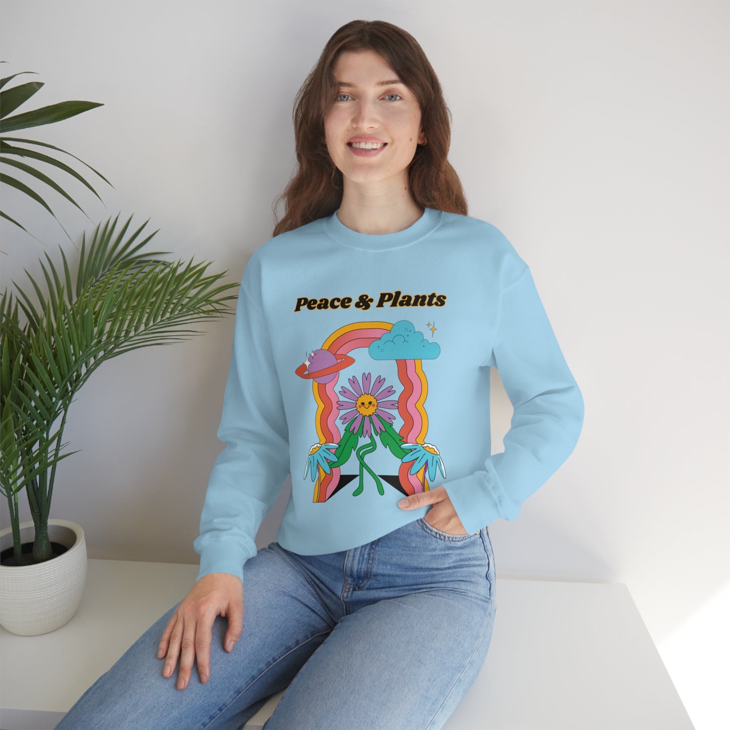 Peace & Plants Unisex Crewneck