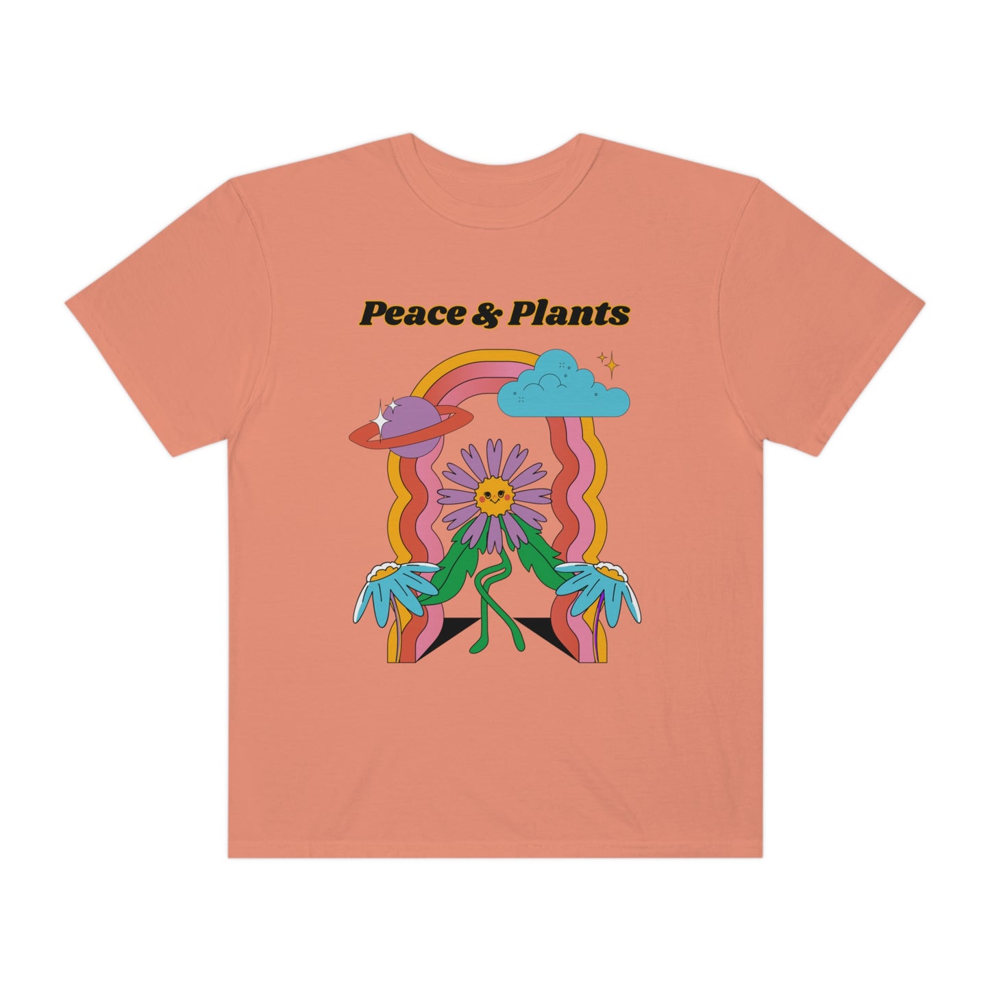 Peace & Plants Garment-Dyed T-shirt