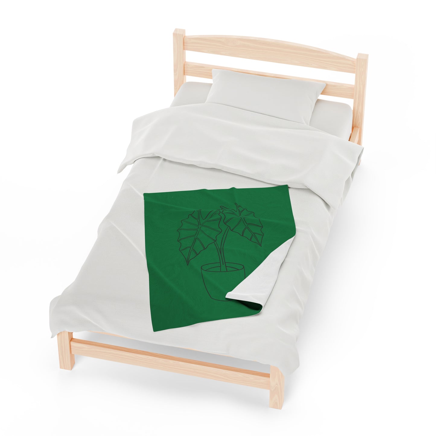 Alocasia Velveteen Plush Blanket