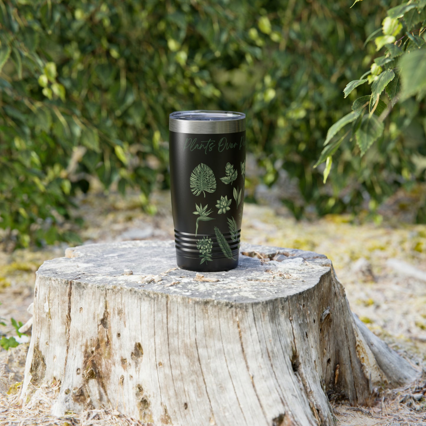Plants Over People Ringneck Tumbler, 20oz