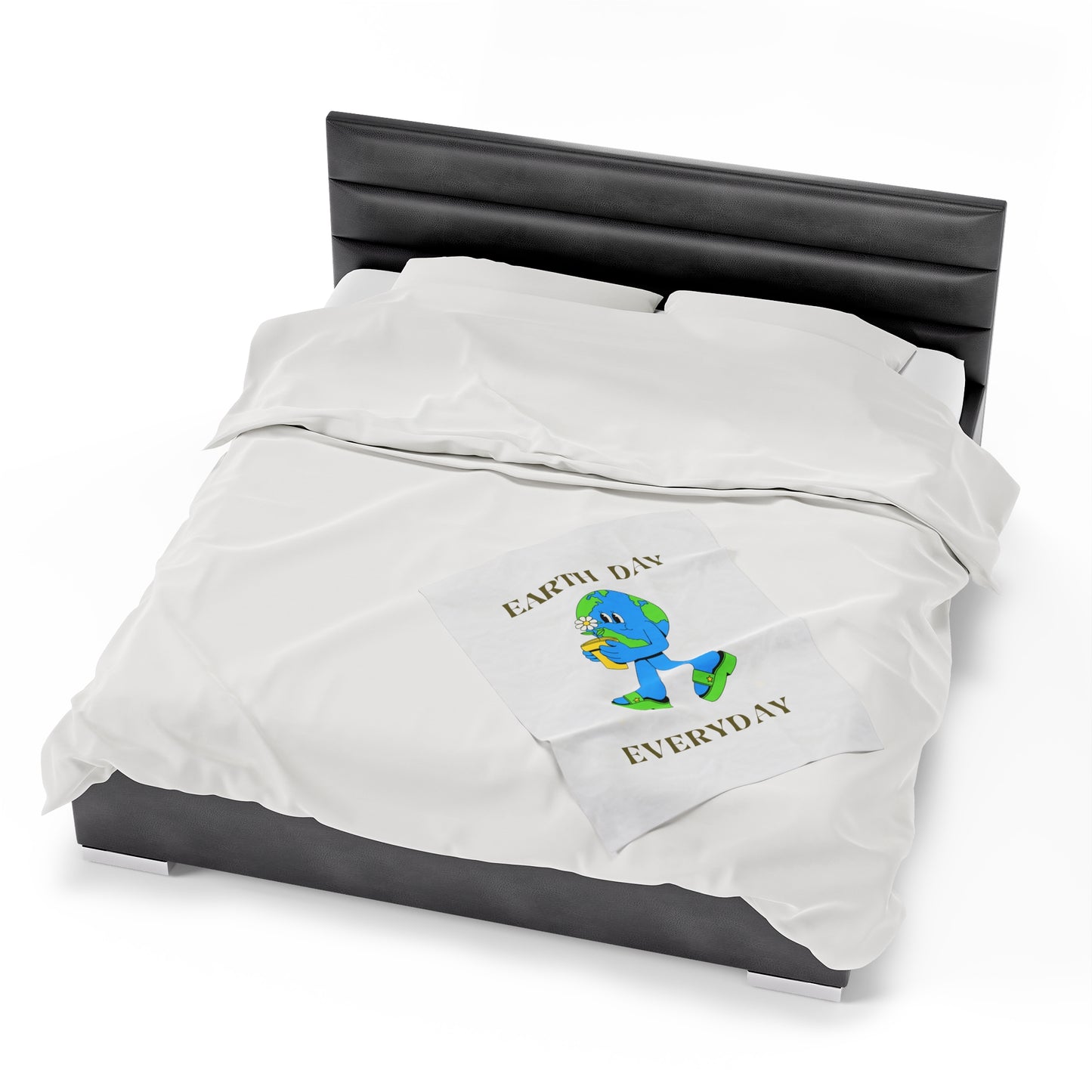 Earth Day Everyday Velveteen Plush Blanket