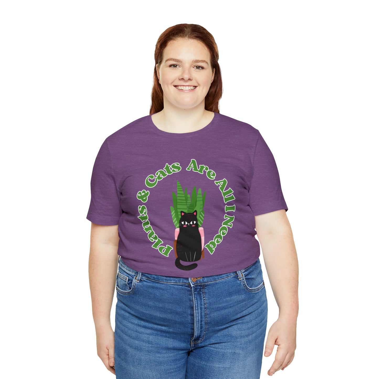 Plants & Cats Are All I Need Unisex Jersey Tee
