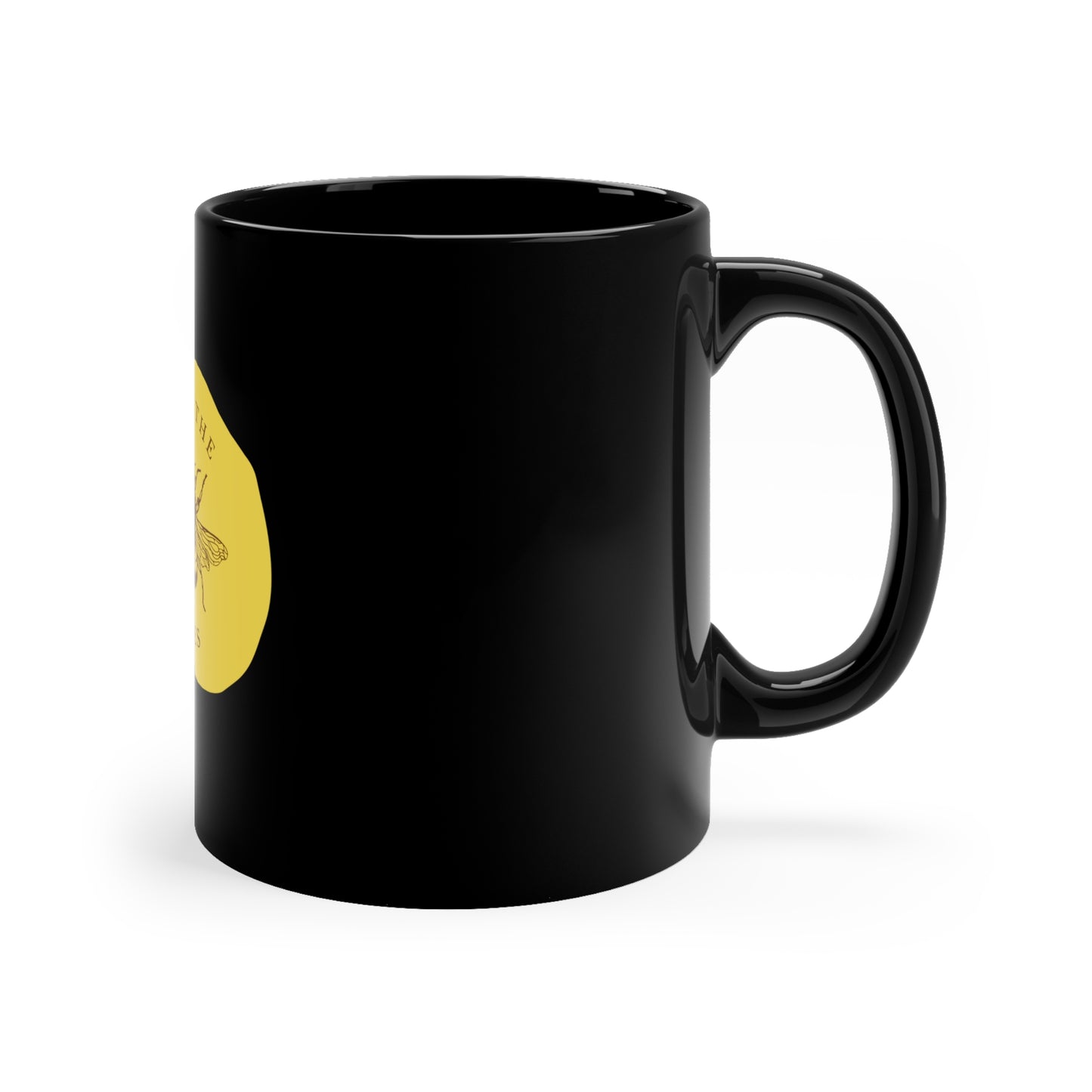 Save The Bees Black Mug