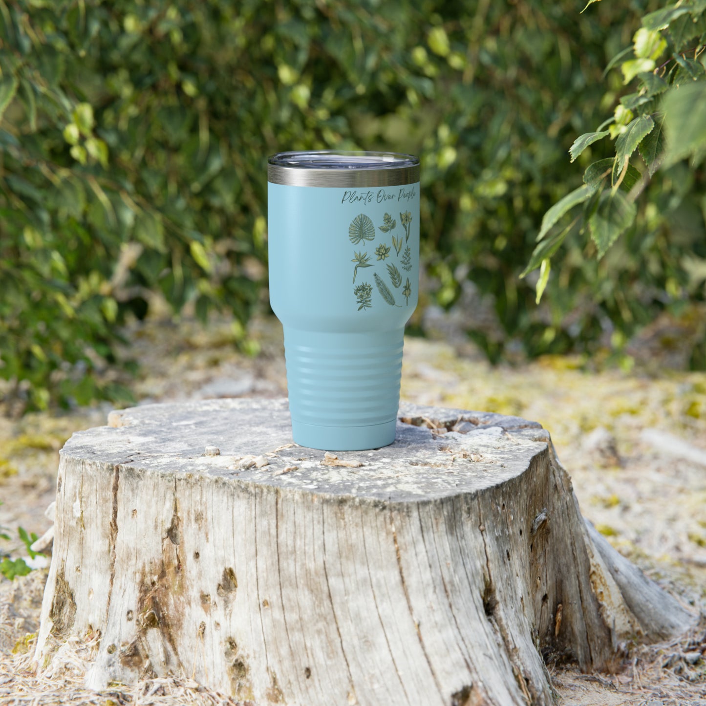 Plants Over People Ringneck Tumbler, 30oz