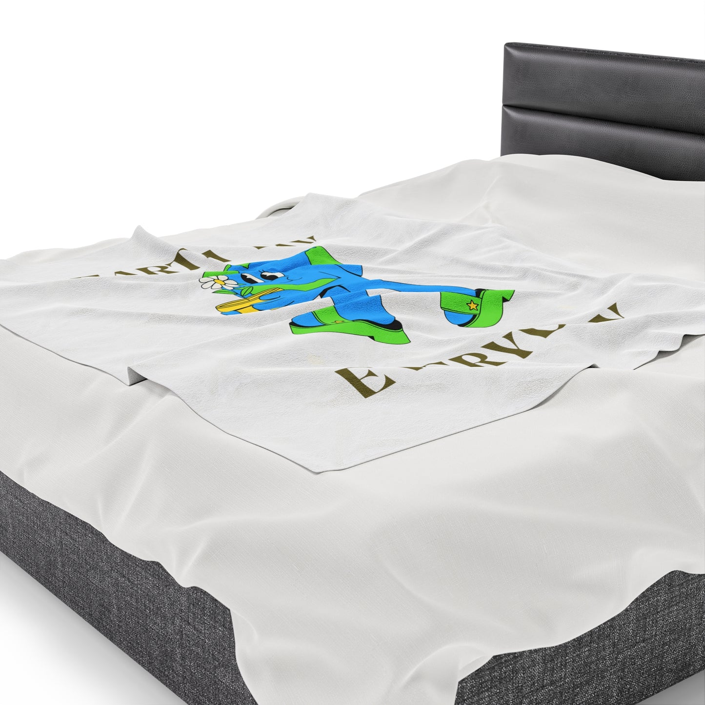 Earth Day Everyday Velveteen Plush Blanket