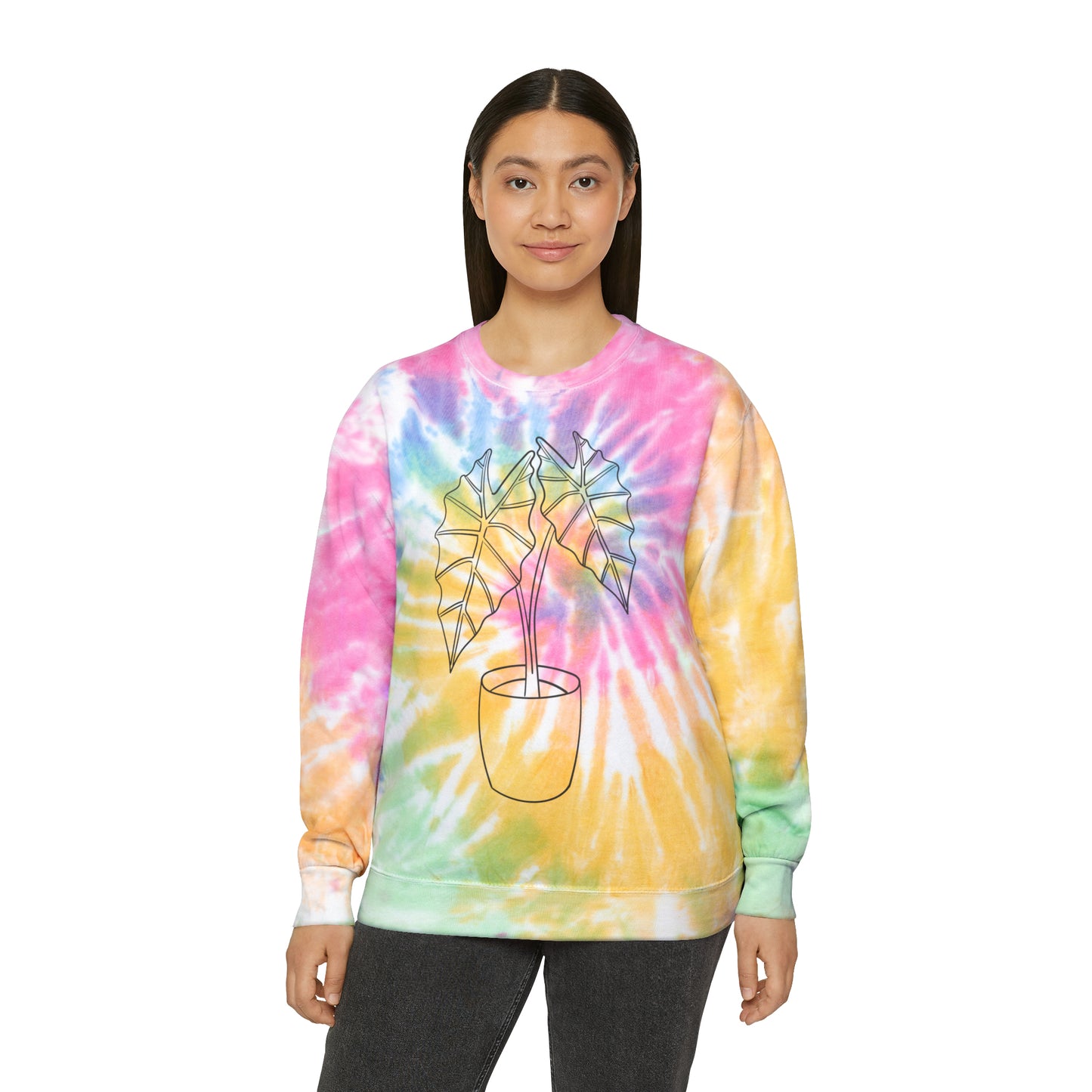 Alocasia Unisex Tie-Dye Crewneck
