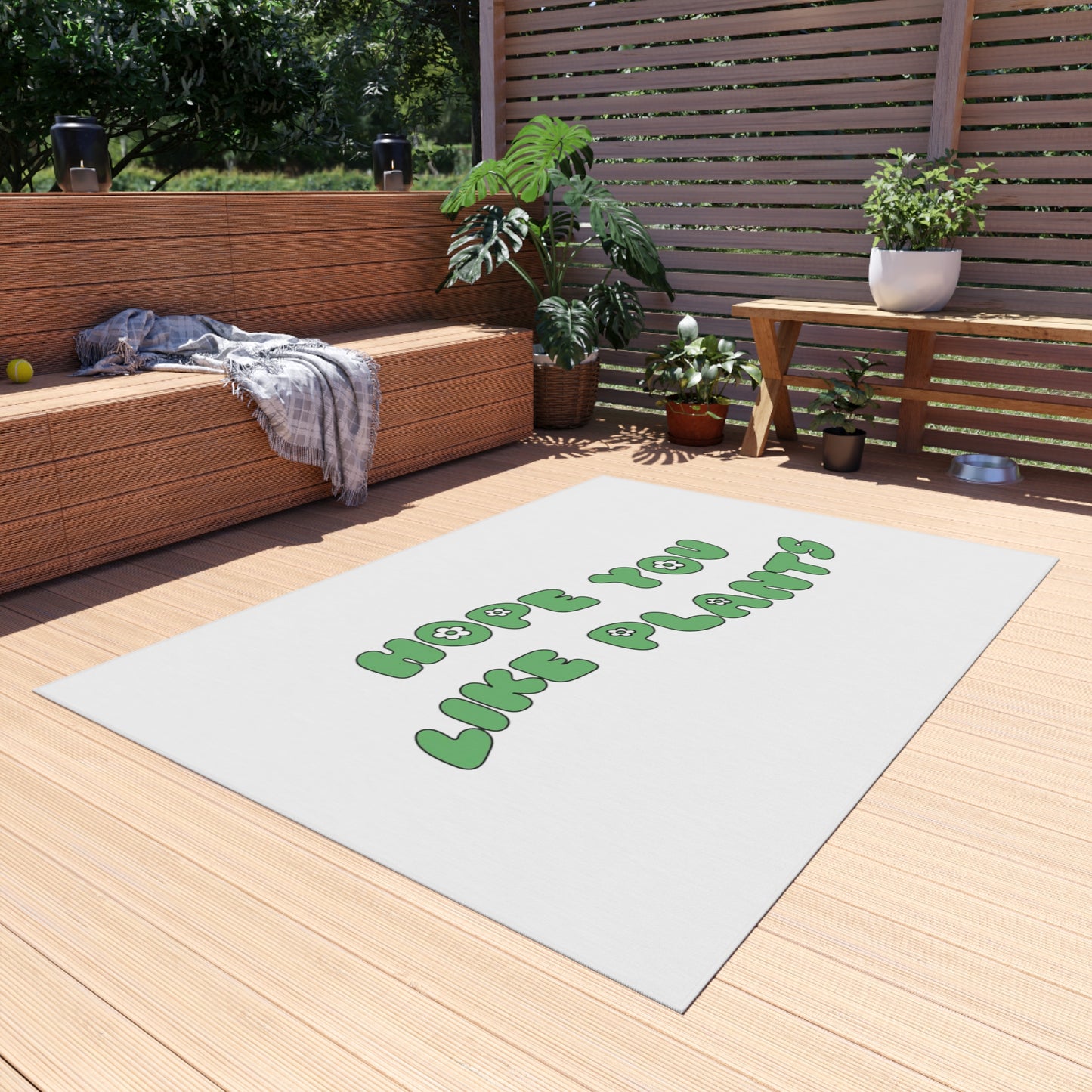 Hope You Like Plants Outdoor Rug