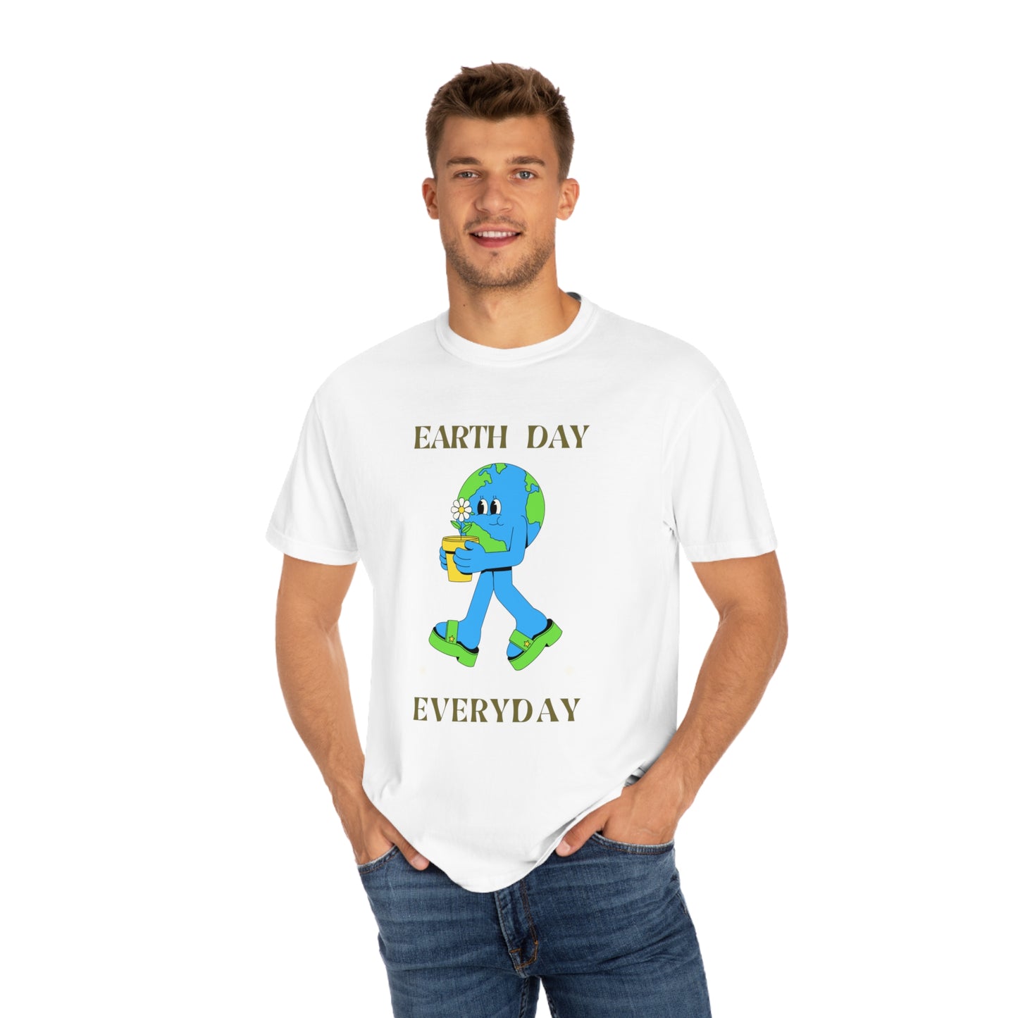 Earth Day Everyday Unisex Garment-Dyed T-shirt