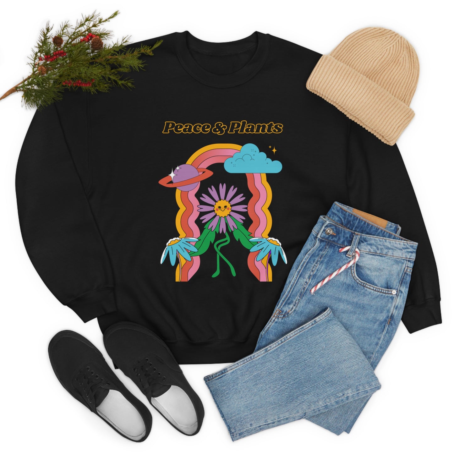 Peace & Plants Unisex Crewneck