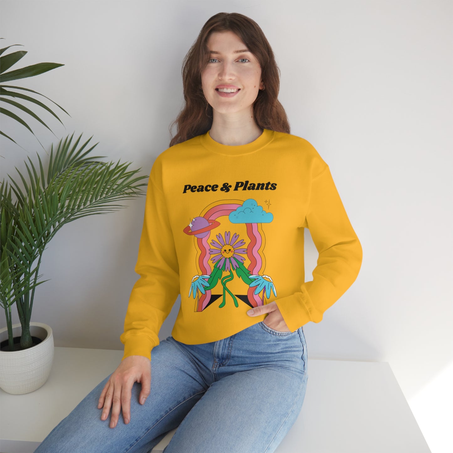 Peace & Plants Unisex Crewneck