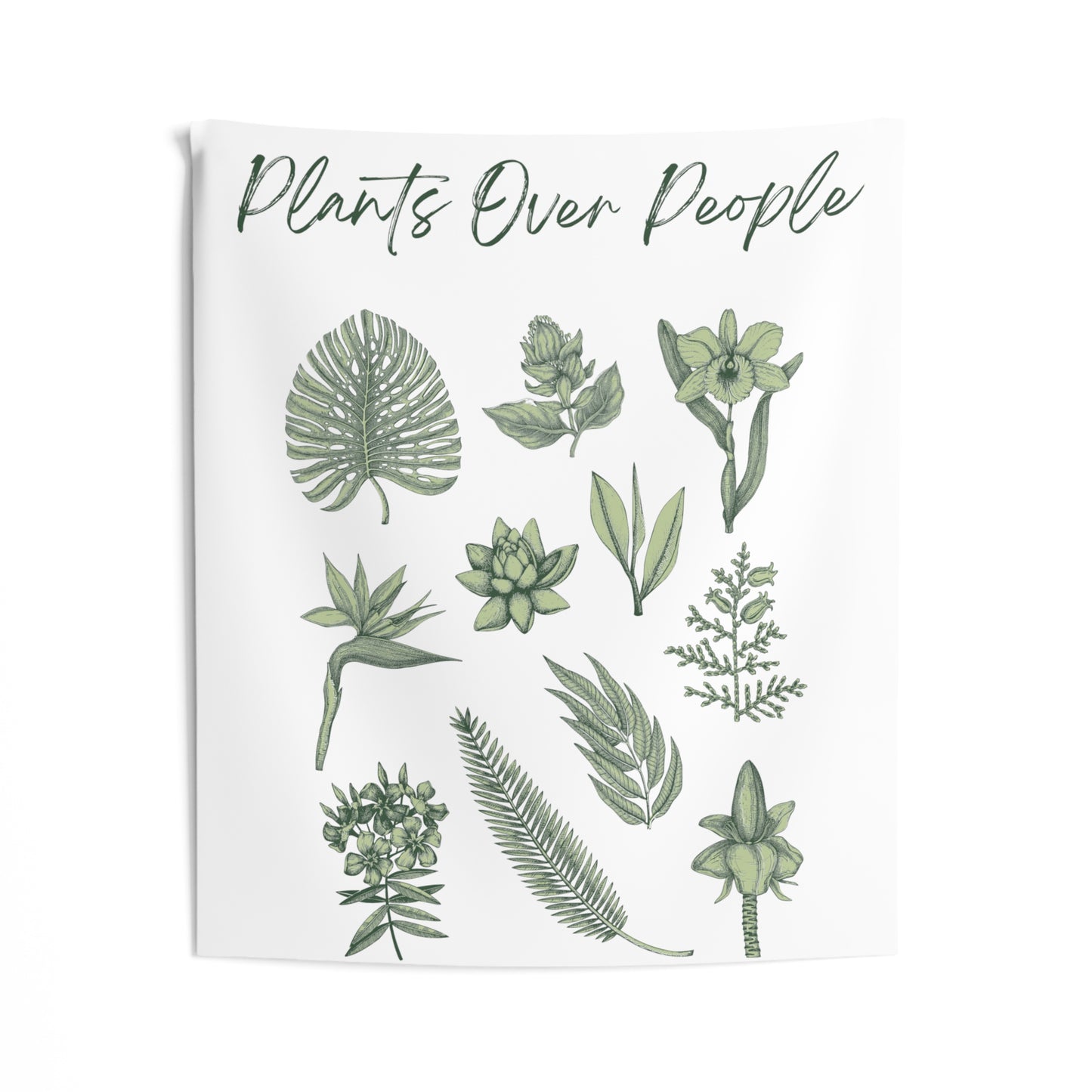 Plants Over People Indoor Wall Tapestries