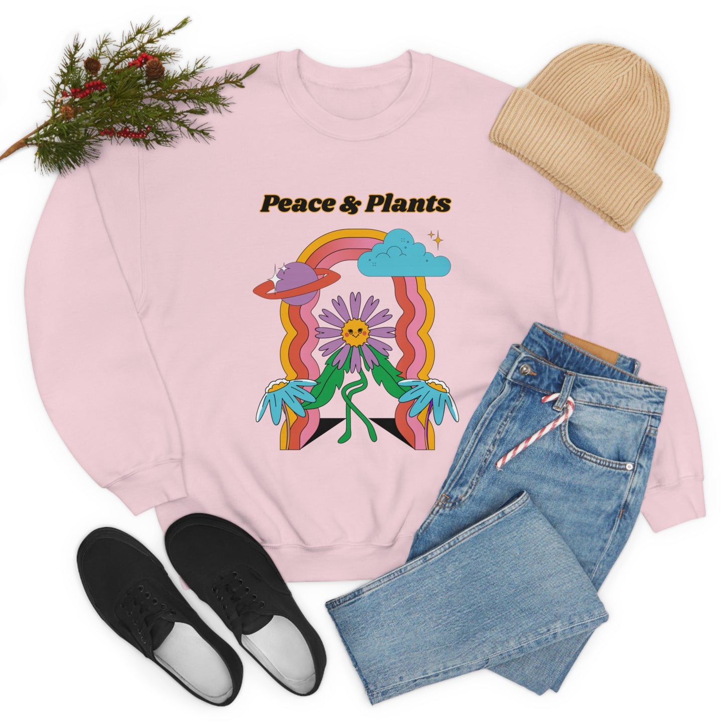 Peace & Plants Unisex Crewneck