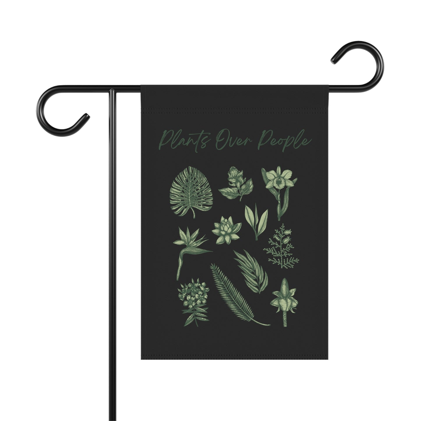 Plants Over People Garden & House Banner