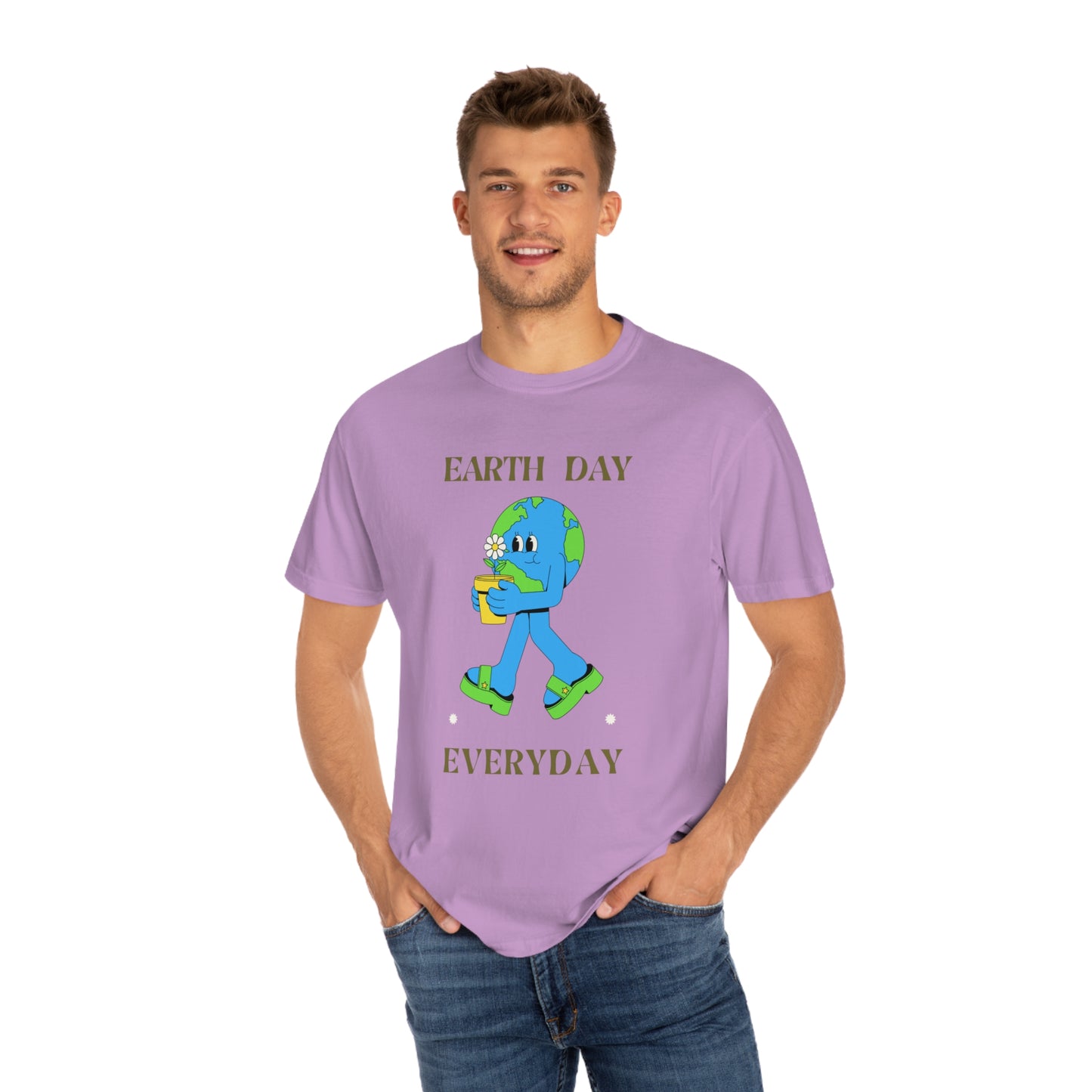 Earth Day Everyday Unisex Garment-Dyed T-shirt