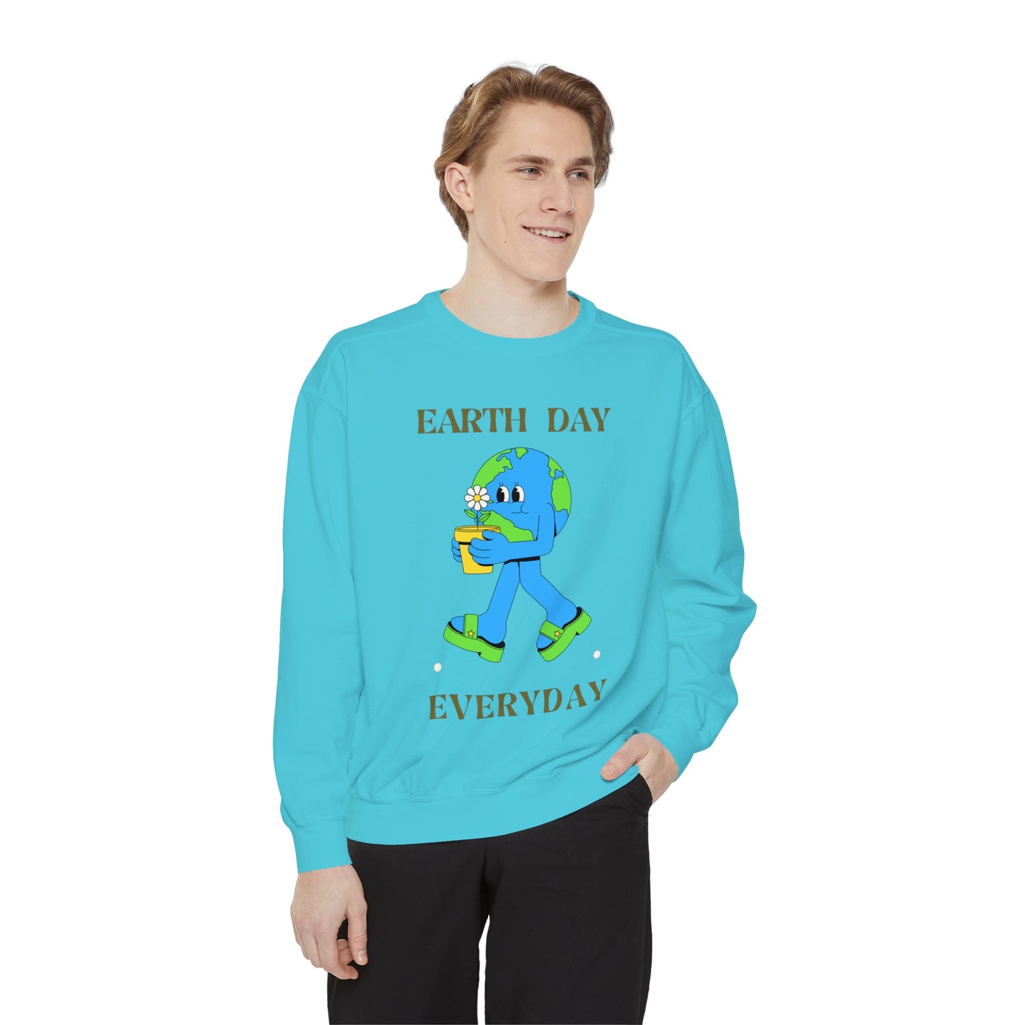 Earth Day Everyday Unisex Garment-Dyed Sweatshirt