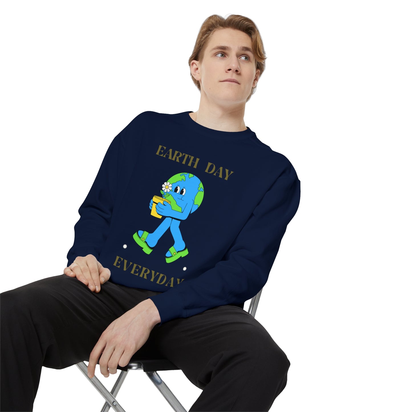 Earth Day Everyday Unisex Garment-Dyed Sweatshirt