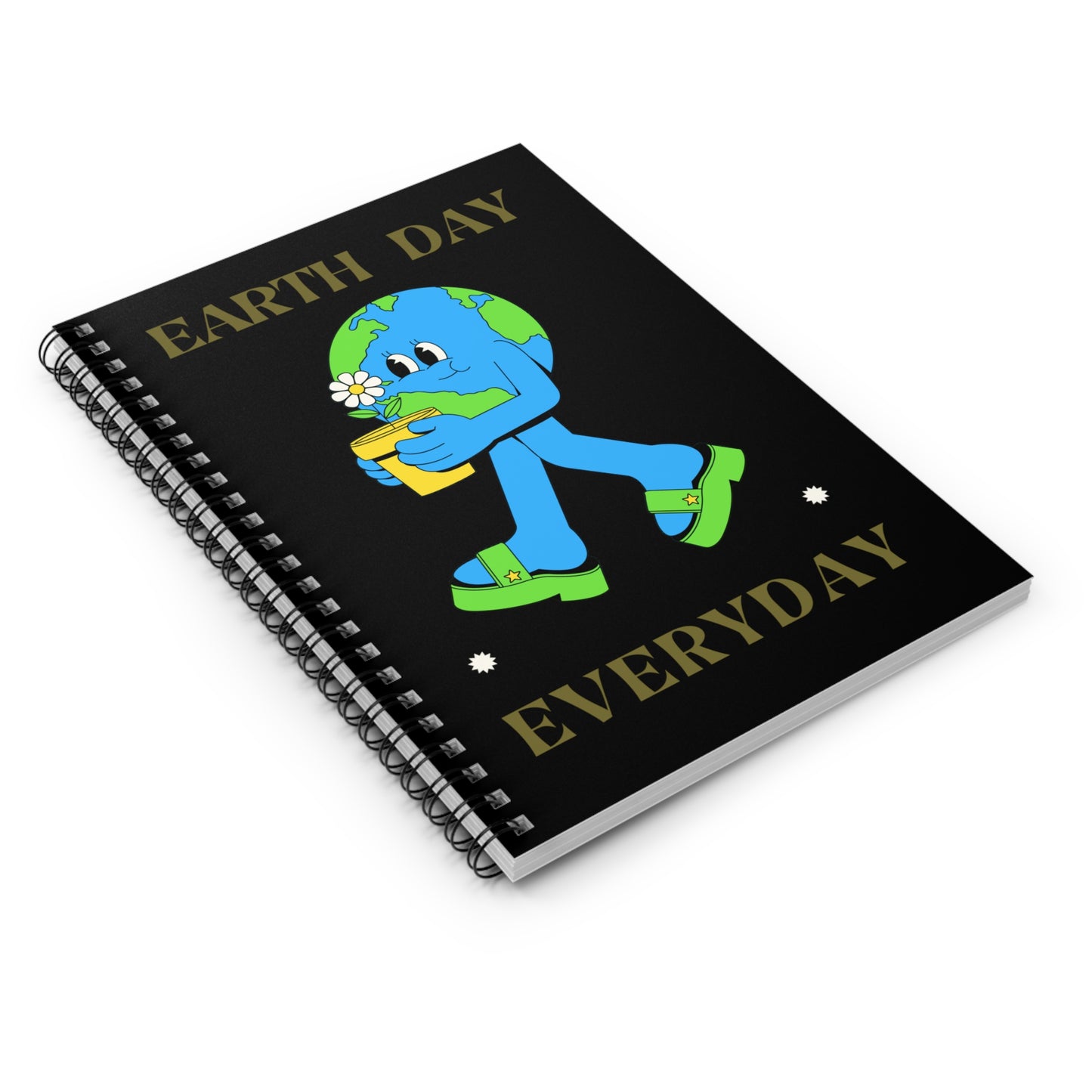 Earth Day Everyday Spiral Notebook - Ruled Line