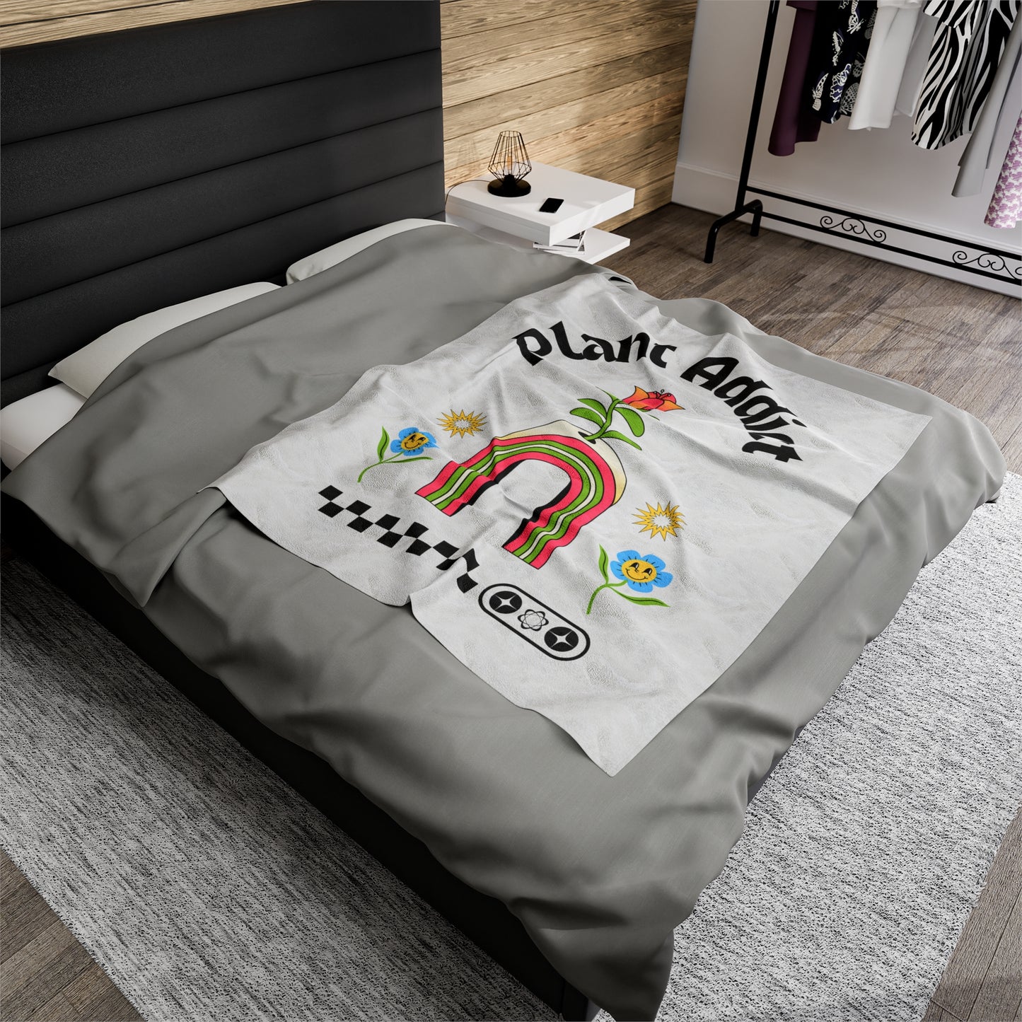 Plant Addict Velveteen Plush Blanket