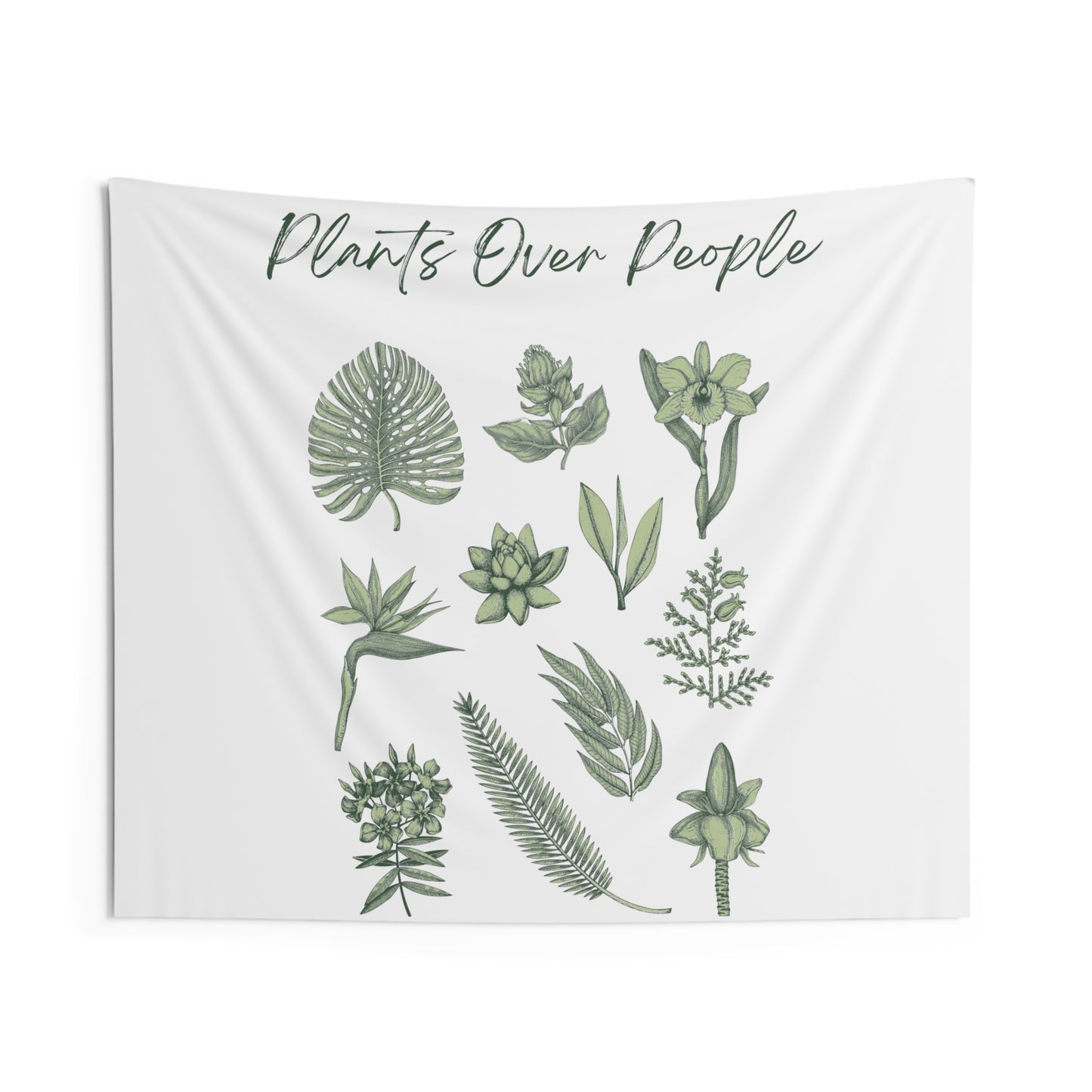 Plants Over People Indoor Wall Tapestries