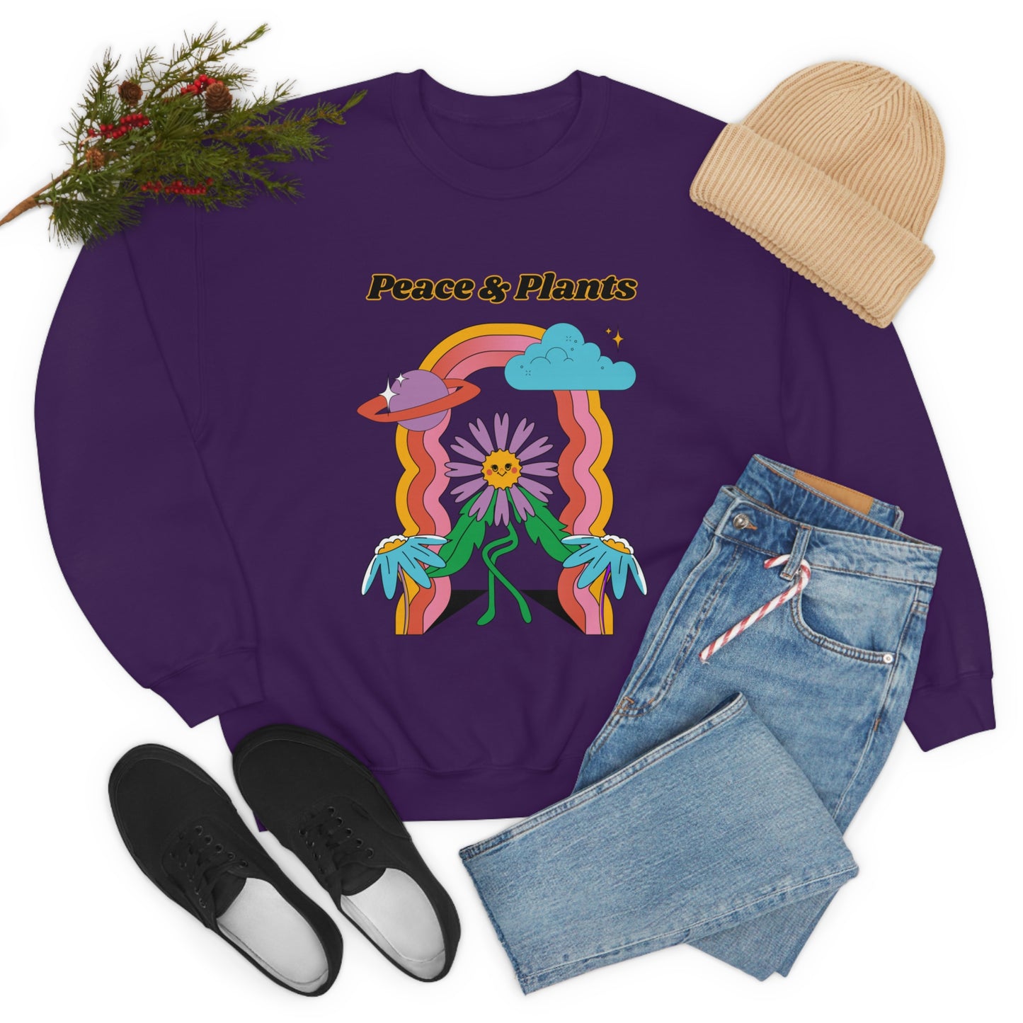 Peace & Plants Unisex Crewneck