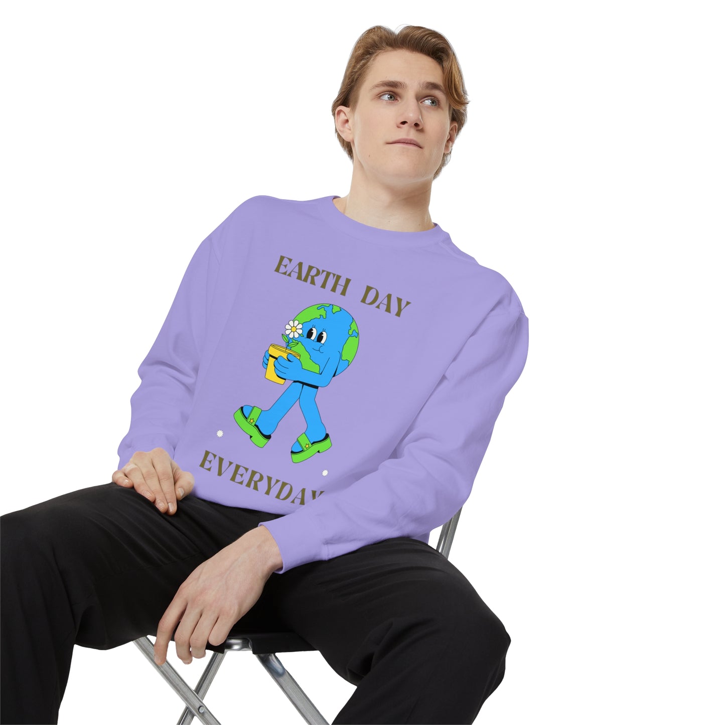 Earth Day Everyday Unisex Garment-Dyed Sweatshirt