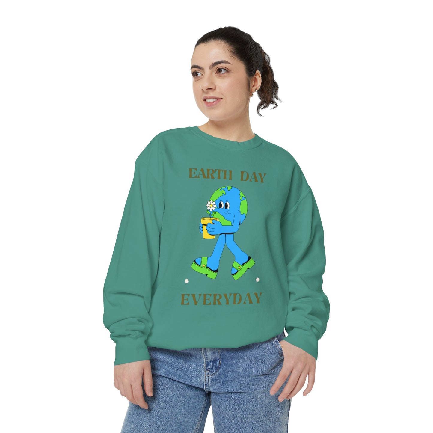 Earth Day Everyday Unisex Garment-Dyed Sweatshirt