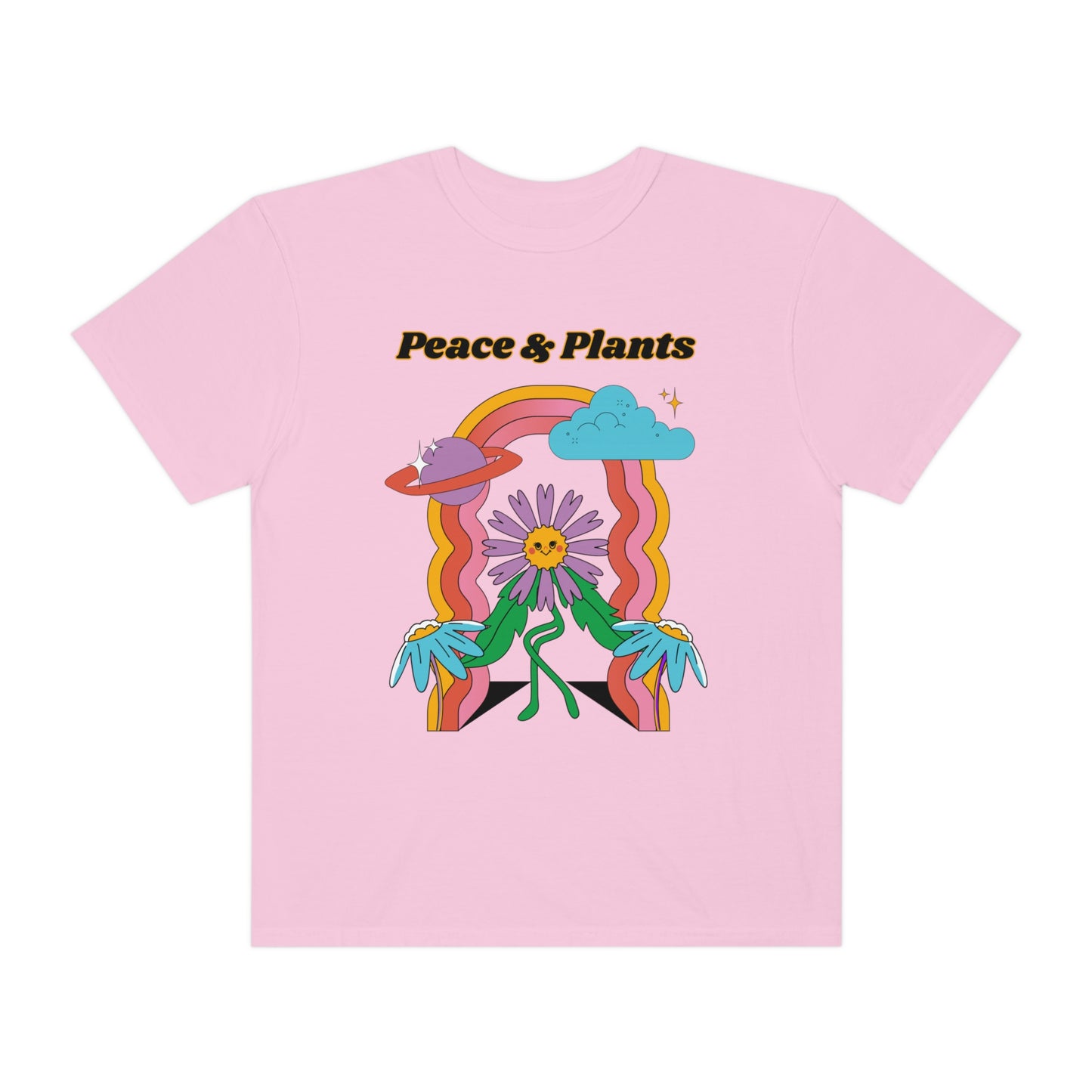 Peace & Plants Garment-Dyed T-shirt