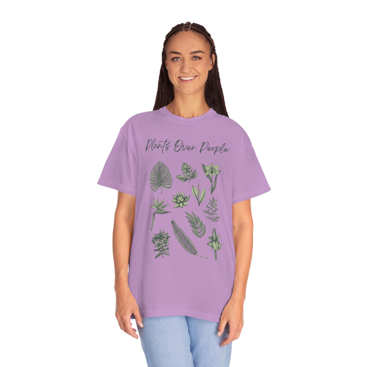 Plants Over People Unisex Garment-Dyed T-shirt