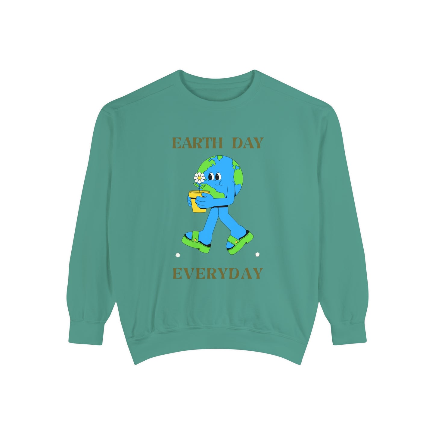 Earth Day Everyday Unisex Garment-Dyed Sweatshirt