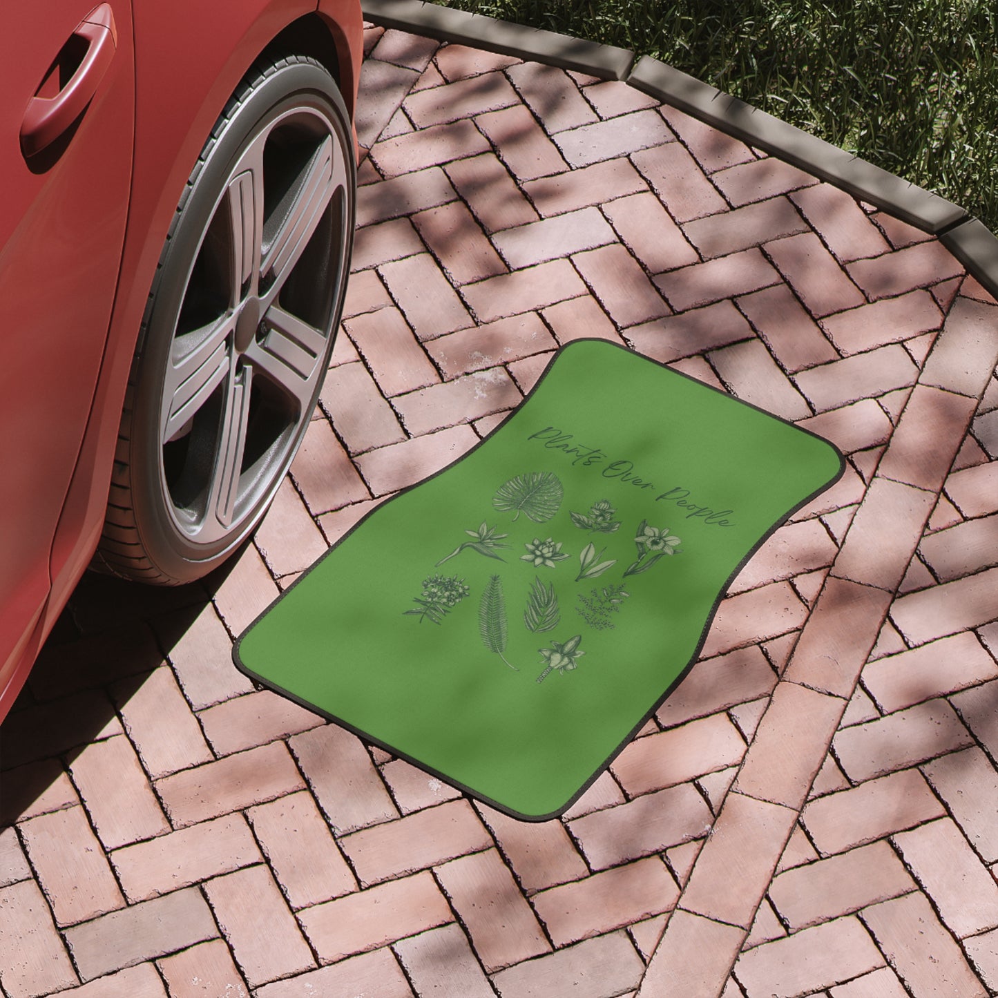 Plants Over People Car Floor Mats, 1pc