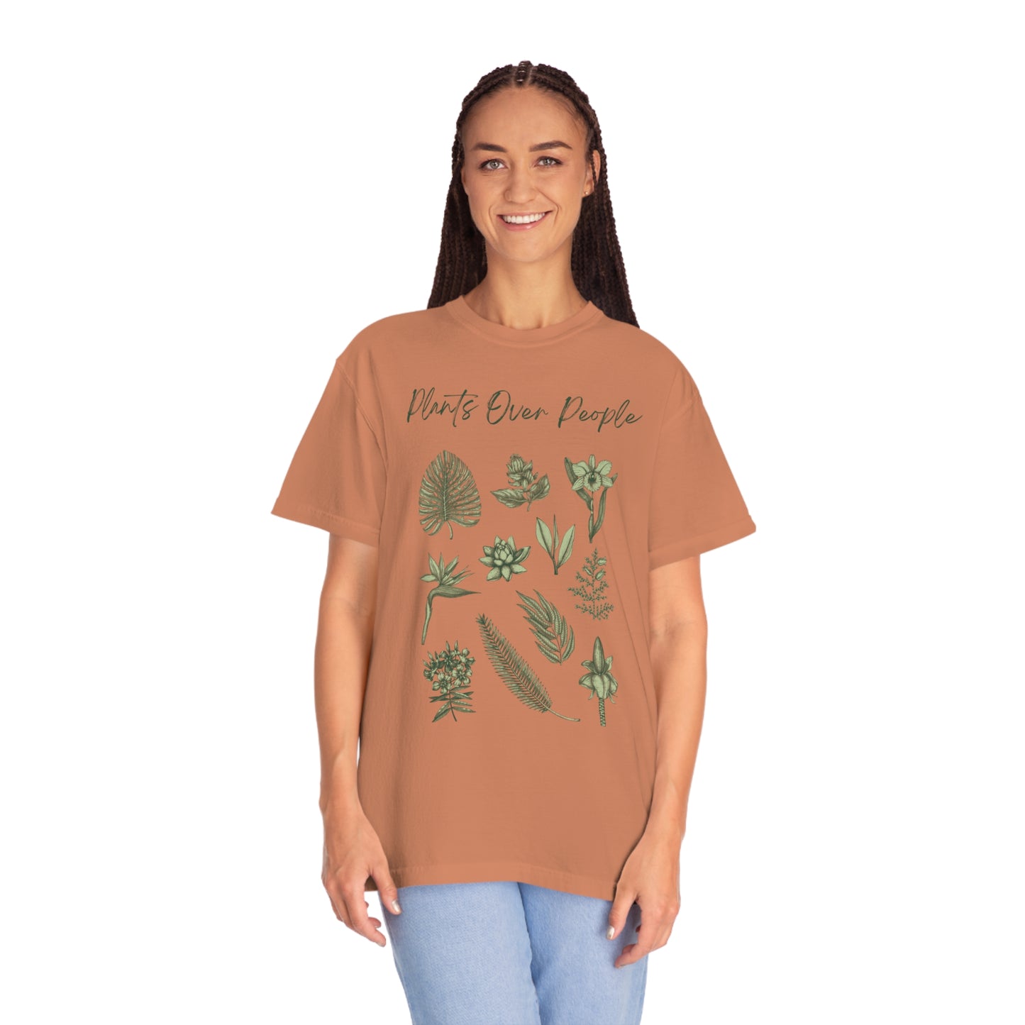 Plants Over People Unisex Garment-Dyed T-shirt