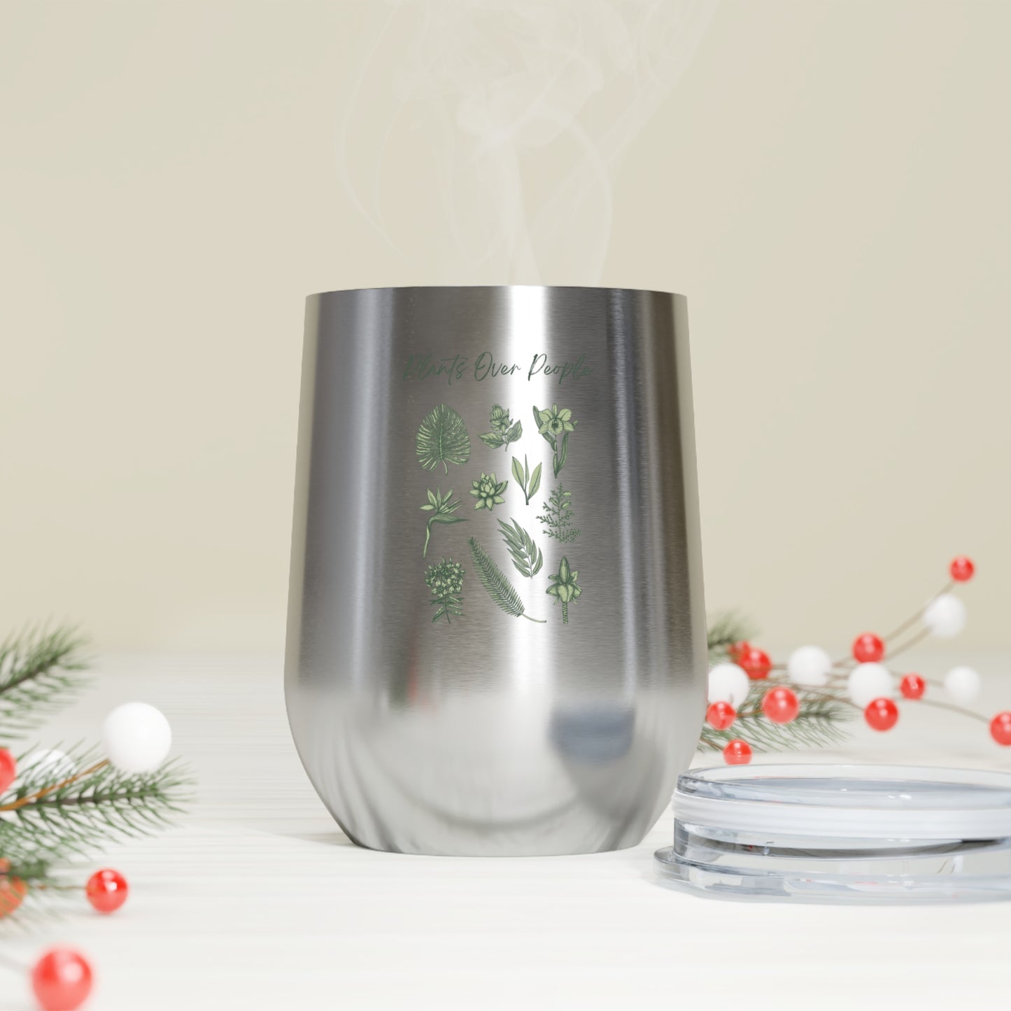 Plants Over People Insulated Wine Tumbler