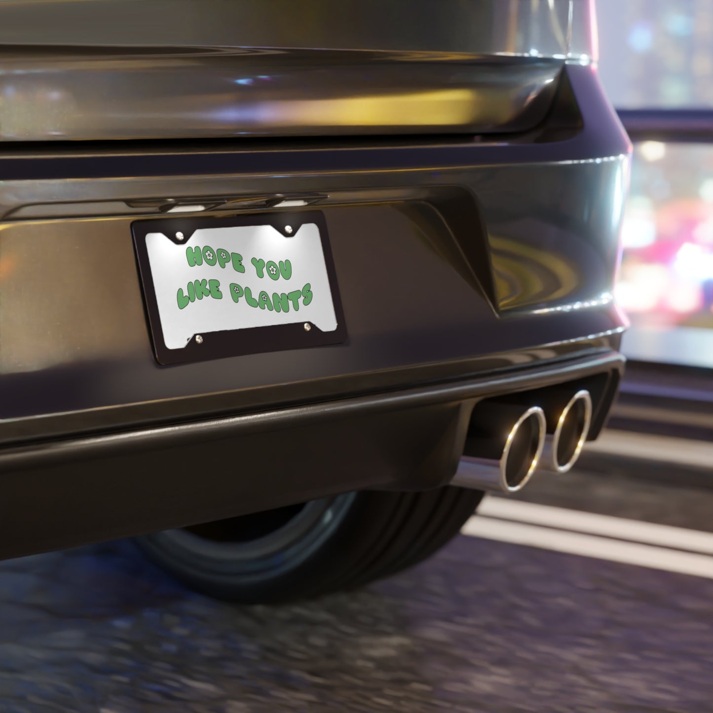 Hope You Like Plants Vanity Plate