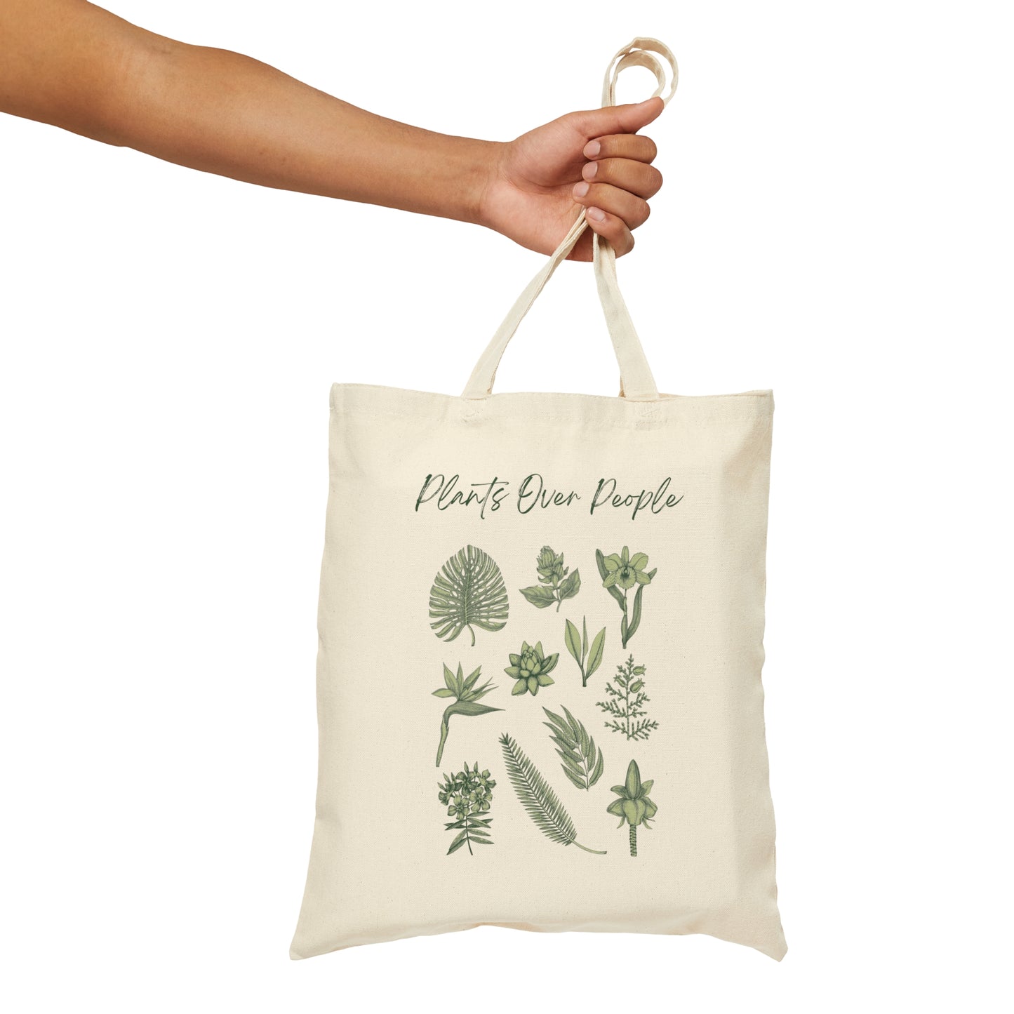 Plants Over People Canvas Tote Bag