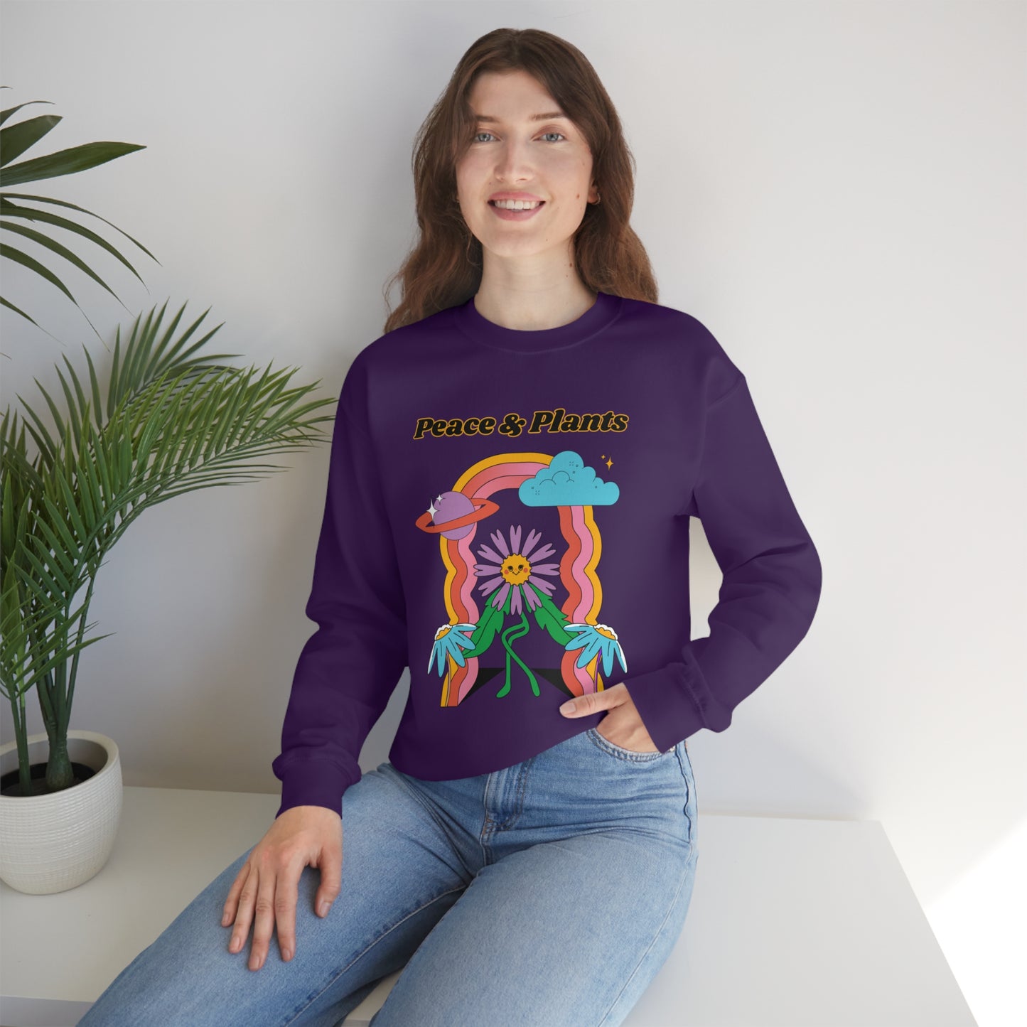 Peace & Plants Unisex Crewneck