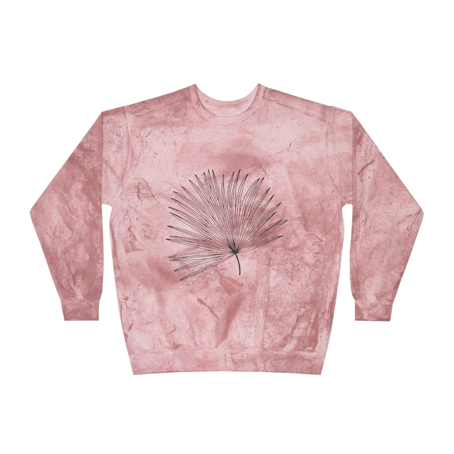 Palm Leaf Unisex Color Blast Crewneck