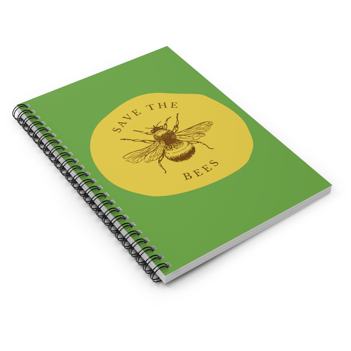 Save The Bees Spiral Notebook - Ruled Line