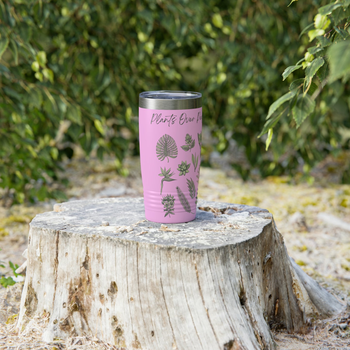 Plants Over People Ringneck Tumbler, 20oz