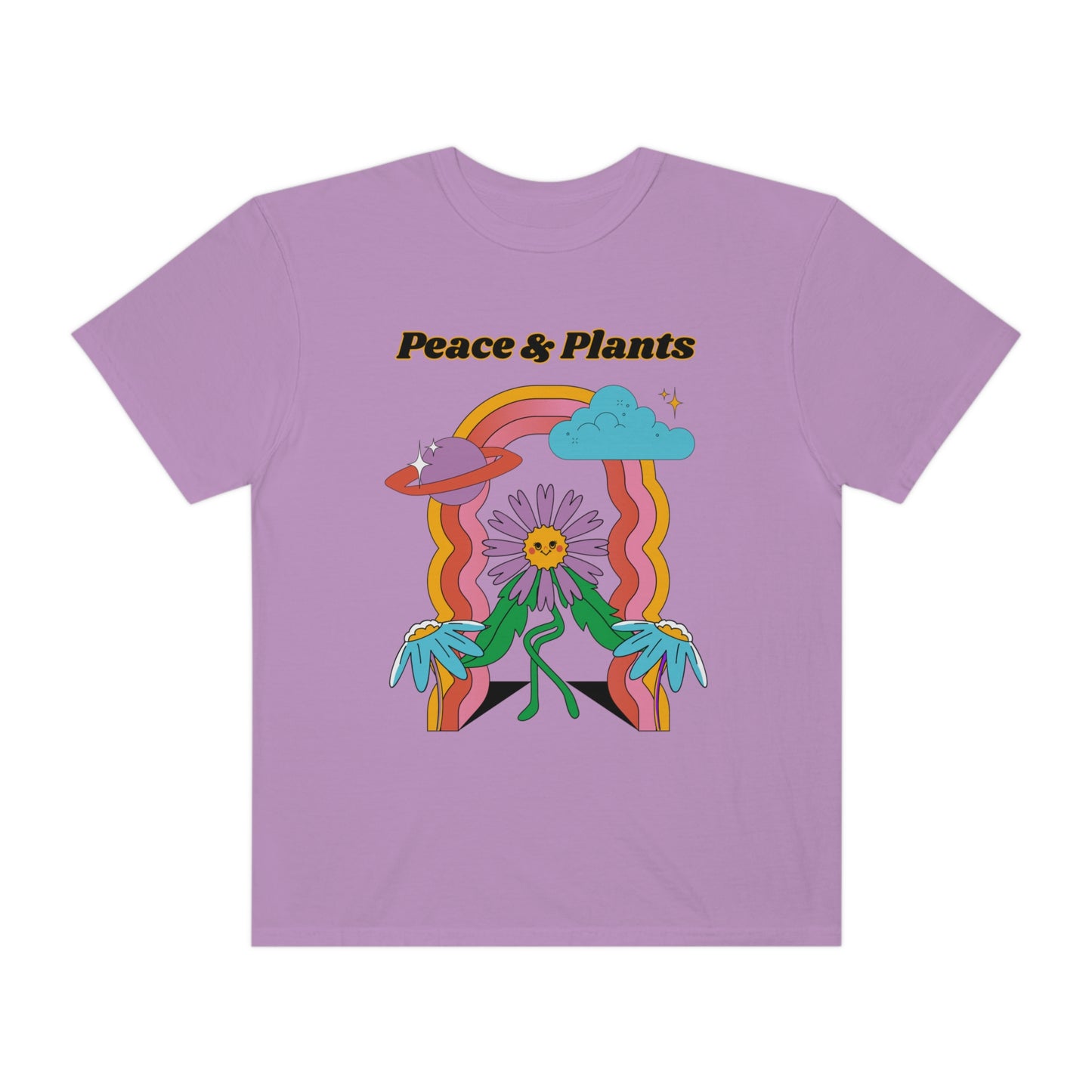 Peace & Plants Garment-Dyed T-shirt