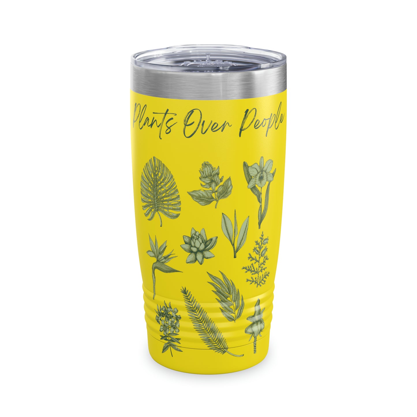 Plants Over People Ringneck Tumbler, 20oz