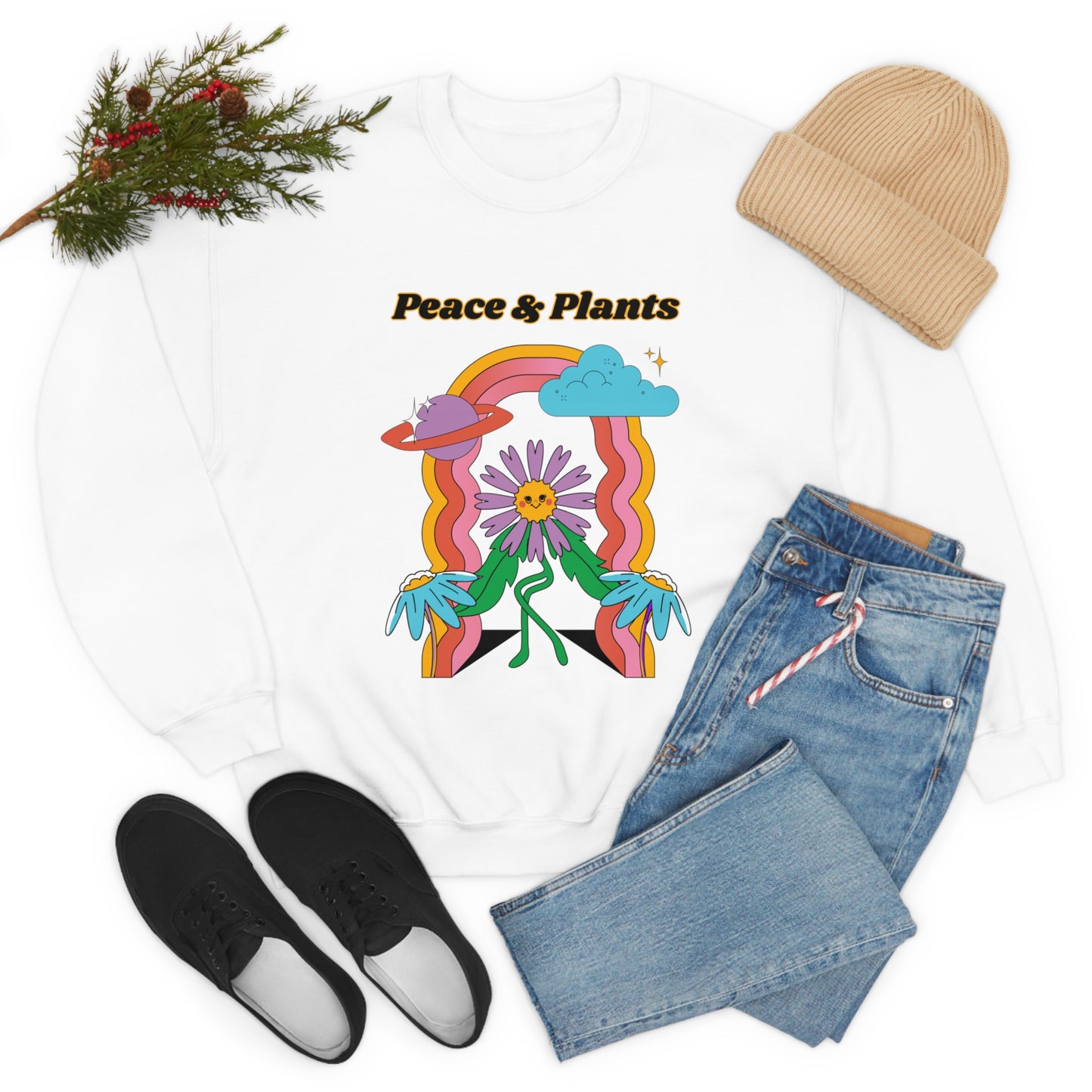 Peace & Plants Unisex Crewneck