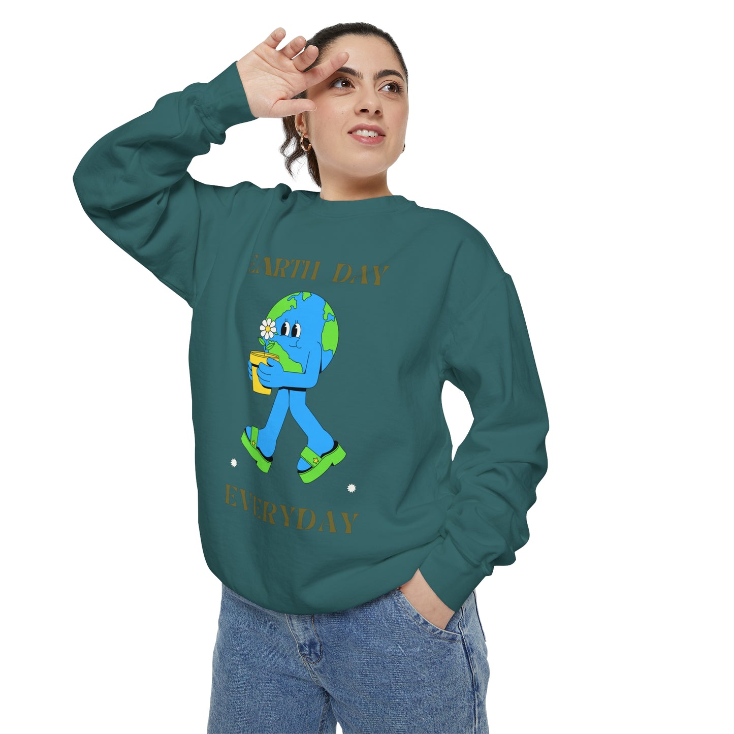 Earth Day Everyday Unisex Garment-Dyed Sweatshirt