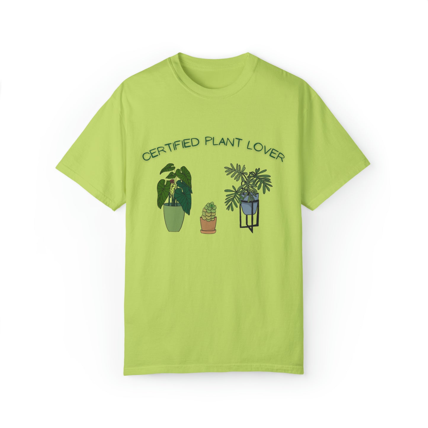 Certified Plant Lover Unisex Garment-Dyed T-shirt